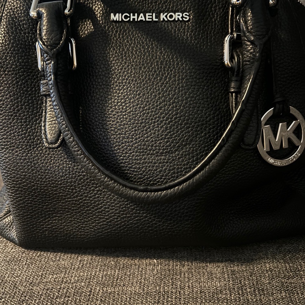 Michael Kors Black Leather Handbag